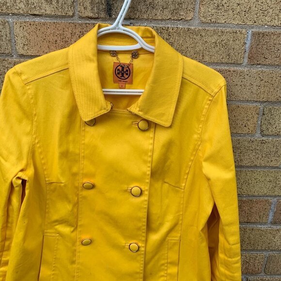 Vintage Tory Burch Canary Jacket Size 8 Yellow - Picture 12 of 12